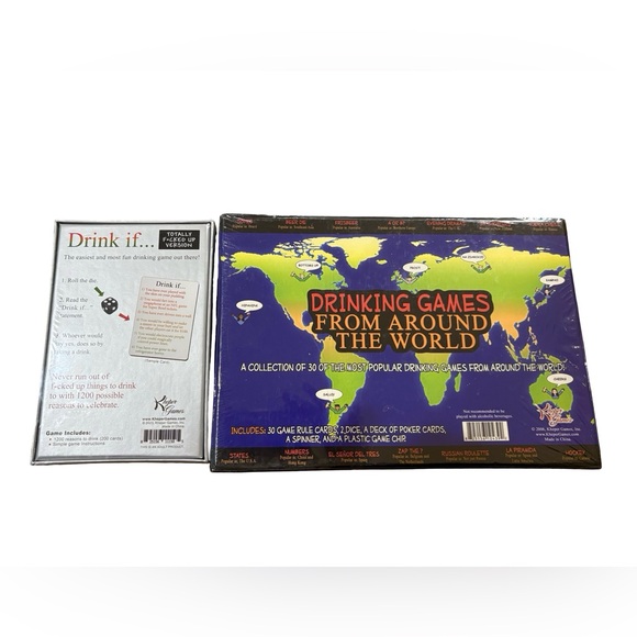 Adult Drinking Game Bundle Drink If & Drinking Games Around the World NIB - Picture 3 of 3